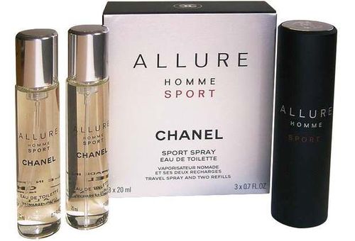 Chanel Allure Homme Sport Twist & Spray 3 x 20 ml. Travel-Set